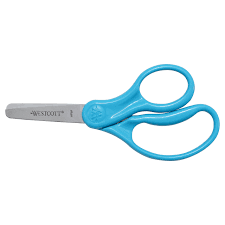 Amazon.com : Westcott 15968 Right-Handed Scissors, Kids' Scissors, Ages  4-8, 5-Inch Blunt Tip, Blue : Toys & Games